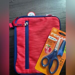 Thermos lunch box and scissors new